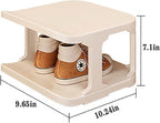 Schmales Schuhregal vertikal – Stapelbarer Schuhständer, platzsparendes Schuhregal für Flur, Schlafzimmer,