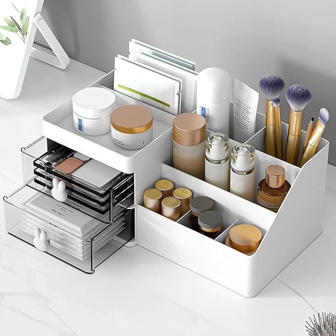 Schmuck Organizer, Schminktisch Organizer, Make-up Organizer, Kosmetikbox, Badezimmer Organizer