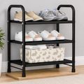 Schuhregal Metall 3 Ebenen Schuhständer Schuhablage Flur Bad Schlafzimmer