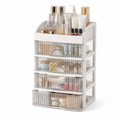 Kosmetik Organizer mit Schubladen – Make-up Organizer 4 Etagen, Beauty Aufbewahrung transparent, Schminktisch Organizer
