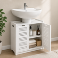Waschbeckenunterschrank 60 cm Badschrank Badezimmermöbel Unterschrank Wasserfest Weiß