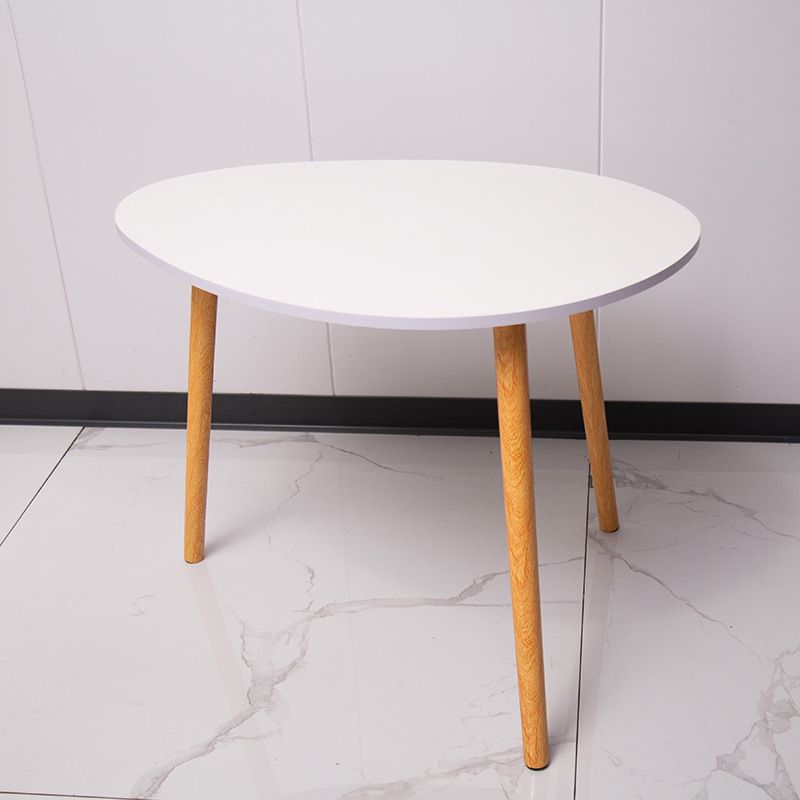 Couchtisch Set 2er Rund Weiß Holz Wohnzimmertisch Beistelltisch Satztisch Skandinavisch Modern MDF