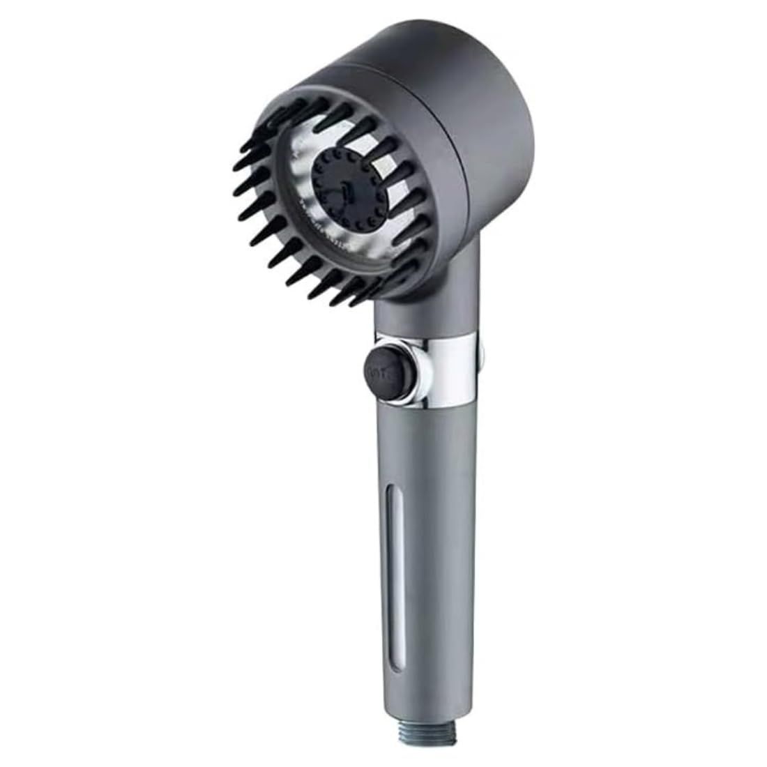 Duschkopf Hochdruck mit Filter – 3 Strahlarten, wassersparend, Handbrause mit Stopptaste, Kalkfilter Dusche