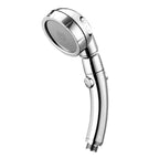 Duschkopf Hochdruck Handbrause – 3 Strahlarten, wassersparend, 360° drehbar, mit Stopptaste, Universal Anschluss